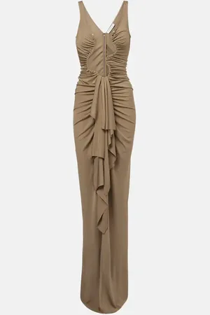 CHRISTOPHER ESBER Vestido largo Salacia de jersey drapeado