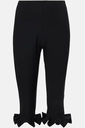 ROTATE Pantalones capri de tiro alto