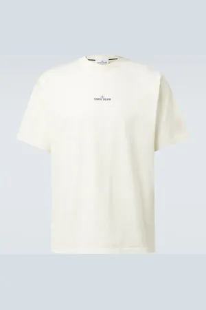 Stone Island Camiseta en jersey de algodón con logo