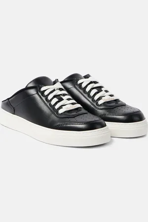 Max Mara Zapatillas Slide de piel