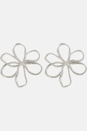 Oscar de la Renta Pendientes Threaded Flower Small