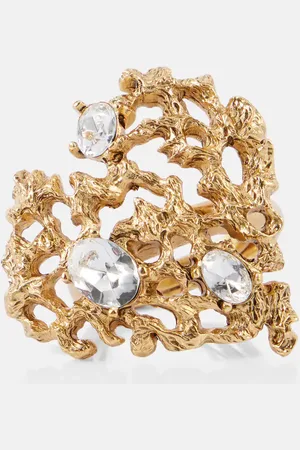 Oscar de la Renta Anillo Coral Heart adornado