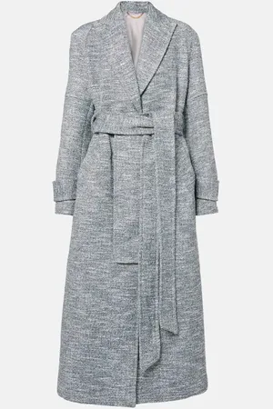 Victoria Beckham Abrigo envolvente de tweed bouclé