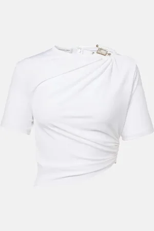 CHRISTOPHER ESBER Top de jersey fruncido