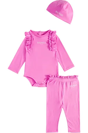 Balmain Bebé - set de gorro, body y pantalones