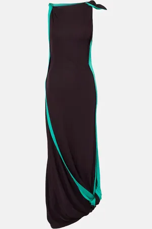Victoria Beckham Vestido midi drapeado de jersey