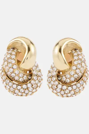 Oscar de la Renta Pendientes Love Knot 2.0 adornados