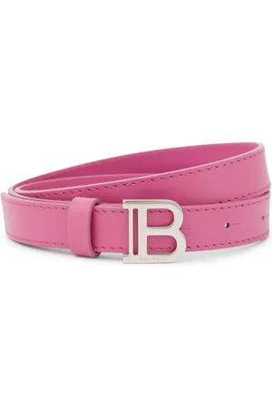 Balmain Cinturón de piel con logo