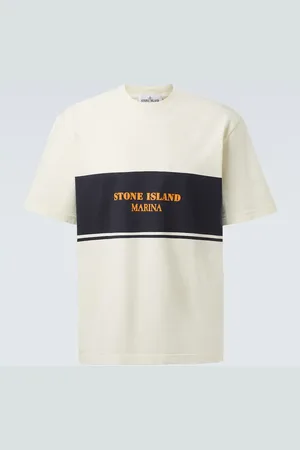 Stone Island Camiseta Marina de algodón