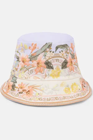 ZIMMERMANN Sombrero de pescador de lona estampado