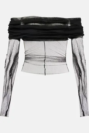 CHRISTOPHER ESBER Top de seda transparente