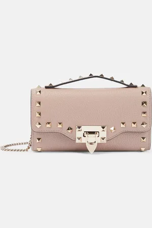 VALENTINO GARAVANI Cartera con cadena Rockstud Mini de piel