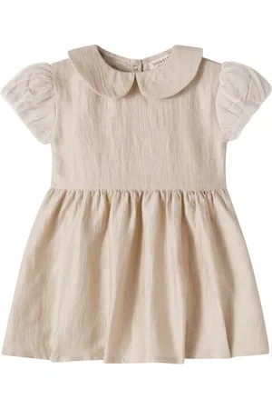 Donsje Bebé - vestido Tulie en mezcla de cáñamo