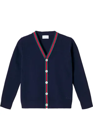 Gucci Cárdigan en mezcla de algodón con Web