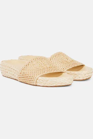 Chloé Chloé Sandalias Isla de efecto rafia