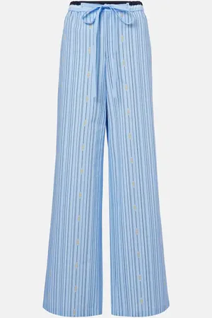 Gucci Pantalones palazzo Horsebit de algodón
