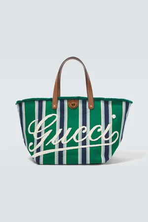 Gucci Tote Large de lona bordado