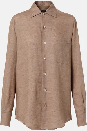 Loro Piana Camisa André de lino