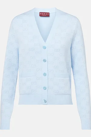 Gucci Cárdigan de algodón con GG en jacquard