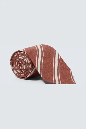 Dunhill Corbata de seda en jacquard a rayas