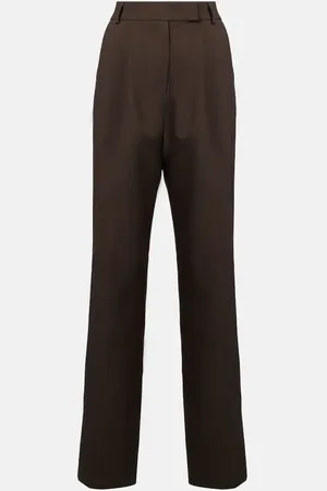 The Frankie Shop Pantalones rectos Bea de tiro alto