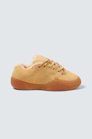 ERL Zapatillas Sand Vamp de ante con borrego