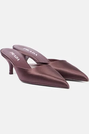 Prada Mules de satén