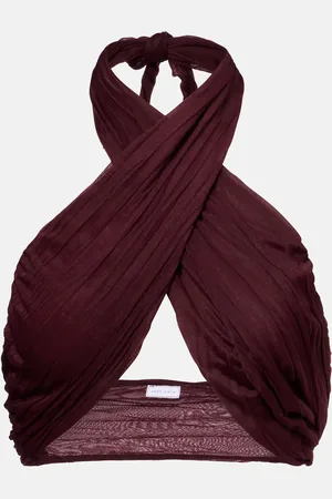 Jade Swim Top envolvente Aylin con cuello halter