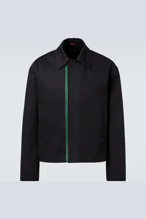 Gucci Chaqueta de gabardina con Web
