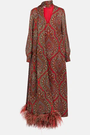 VALENTINO Vestido de fiesta Voyage Imaginaire en seda