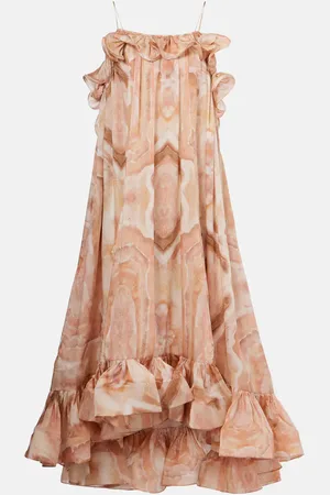 ZIMMERMANN Vestido largo Illuminate de seda estampado