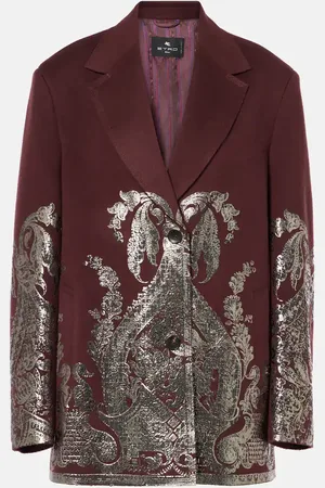 Etro Abrigo de lana y cachemir adornado