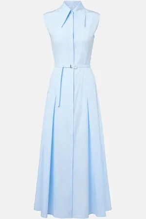 GABRIELA HEARST Vestido midi Becca de algodón
