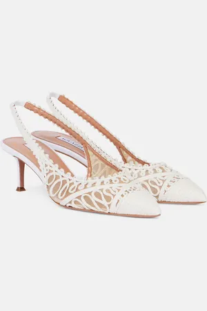 Aquazzura Salones destalonados Kahlo 50 de rafia