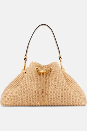 Jimmy Choo Bolso al hombro Cinch M de rafia