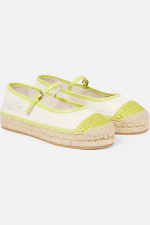 Jimmy Choo Alpargatas Aciel de lona con piel