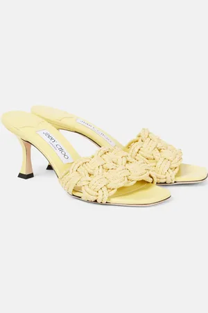 Jimmy Choo Mules Chara 70 de rafia