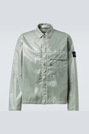 Stone Island Sobrecamisa de muselina de algodón
