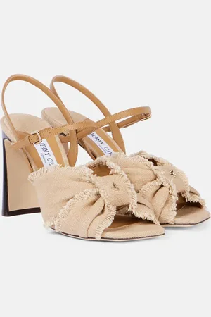 Jimmy Choo Salones peep-toe Annika 95 de lona