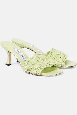 Jimmy Choo Mules Chara 70 de rafia