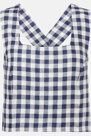 ASCENO Crop top Cozumel de lino