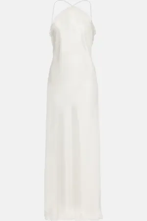 RIXO London Vestido lencero de novia Harlan de satén