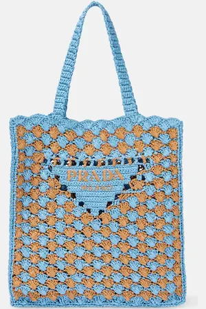 Prada Tote de croché con logo