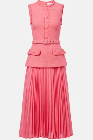 Rebecca Vallance Vestido midi Montana de crepé y georgette