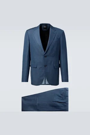 Ermenegildo Zegna Traje de lana y lino