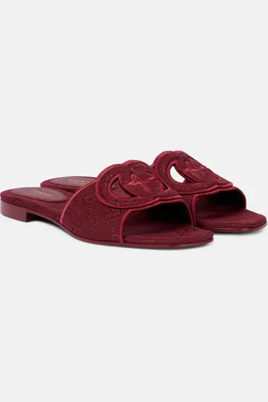 Gucci Sandalias Interlocking G de lona GG