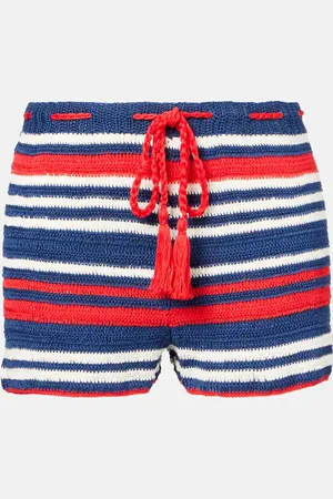 ANNA KOSTUROVA Shorts en croché de algodón