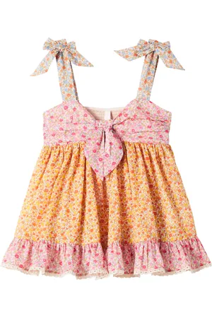 ZIMMERMANN Top Lucky de algodón floral con lazo