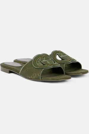 Gucci Sandalias de lona GG