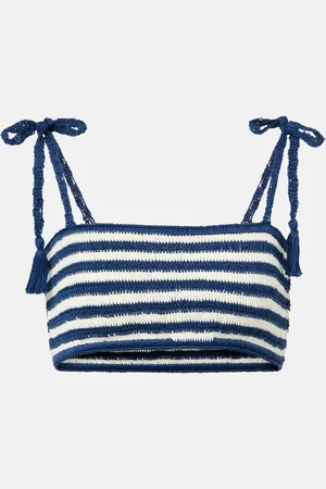 ANNA KOSTUROVA Crop top Coastal en croché de algodón